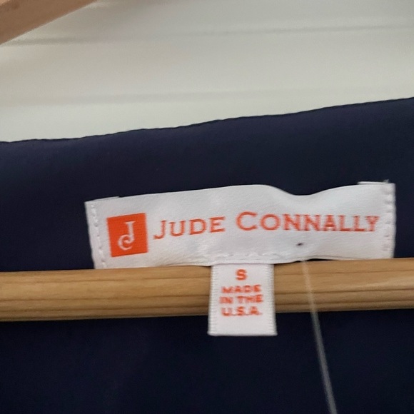 NWT Jude Connally Beth Jude Cloth Dress Long Navy - Picture 9 of 10